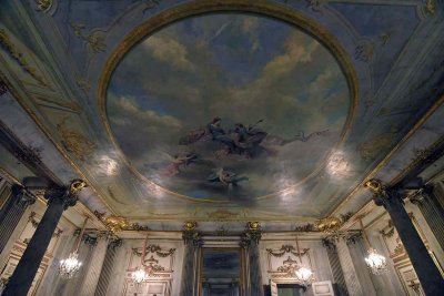 Mother Svea and the seasons. Ceiling (1730s) of the Pillared Hall painted by Alessandro Ferretti - 6035