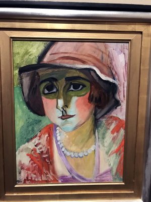 Berthe in a Red Hat (1921) - Sigrid Hjertn - 9940
