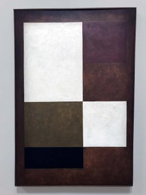 Untitled. Rectangles on Brown Background (1960) - Mira Schendel - 1101