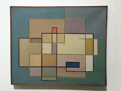 Composition around Yellow and Blue (1950) - Anatol Wladyslaw - 1159