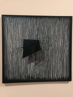 Vibration avec forme noire (1959) - Jess Rafael Soto - 1192