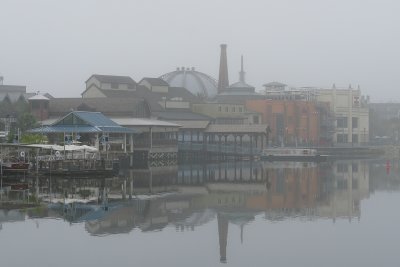 Edison complex in the morning fog
