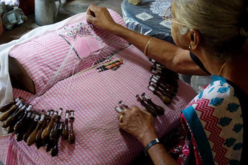 making lace