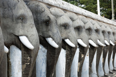 elephants at the Ruwanwelisaya Stupa