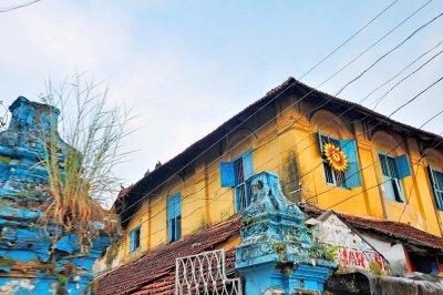 Typical House From A Moving Car