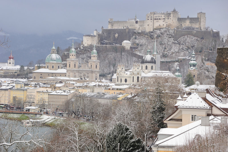 View on the old town of Salzburg