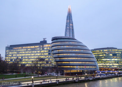 Along the south embankment