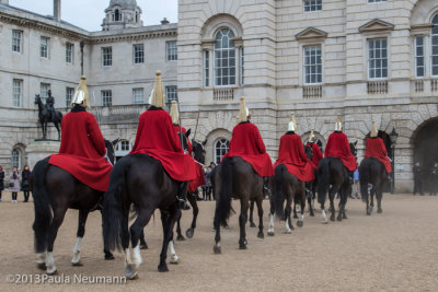 Changing of horse guard