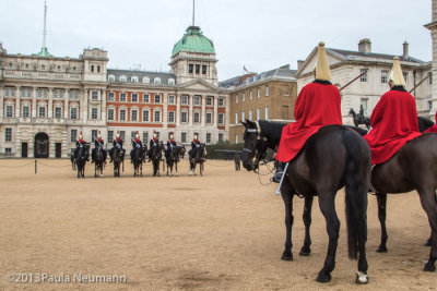Changing of horse guard