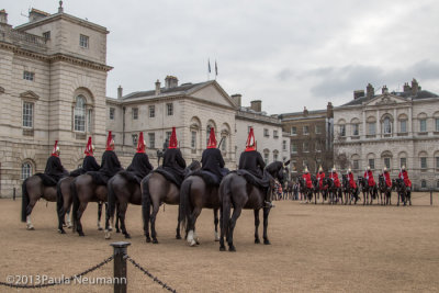 Changing of horse guard