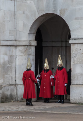 Changing of horse guard
