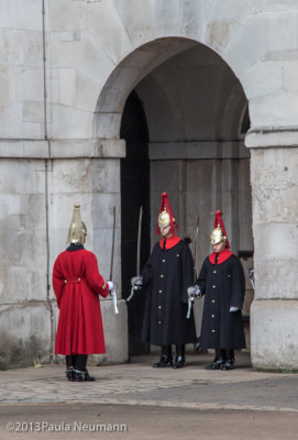 Changing of horse guard