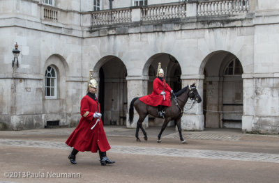 Changing of horse guard