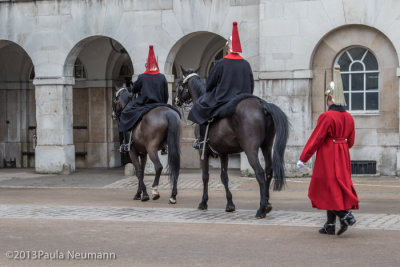 Changing of horse guard