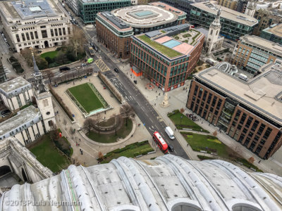 view from dome of St. Paul's cathedral