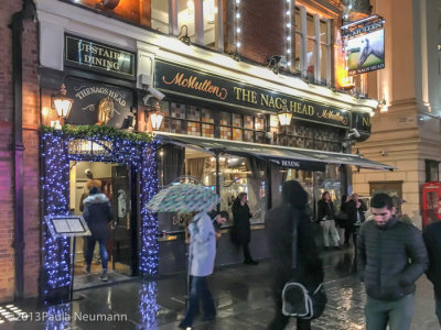 a rainy night in London