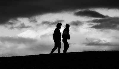 Winter Walk as the Light Fades