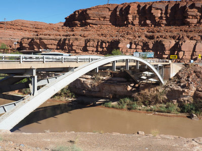 Bridge across San Juan river on US 163 outside Mexican Hat