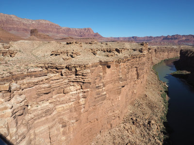 Canyon wall at Navajo Bridge