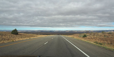 Open spaces heading into Utah on Interstate 70