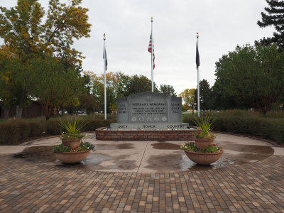 Veteran's Memorial in the town of Monticello, UT