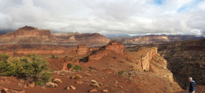 Panorama - (Best viewed in ORIGINAL size) From Sunset Point trail, Capitol Reef NP