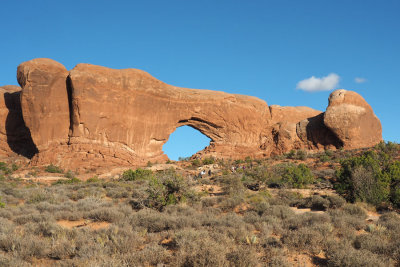 Approaching the windows arches, Arches NP