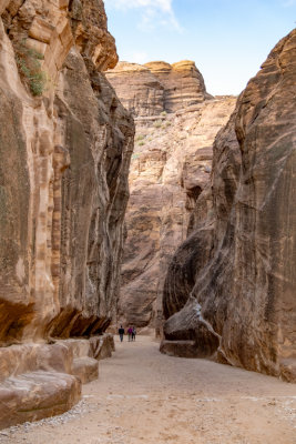 Petra can only be accessed via narrow canyon called Al Siq