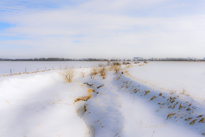 A Iowa winter wonder land in southwest Iowa. Here a creek breaks the field in two and come spring and summer it will be full of life.

An image may be purchased at http://edward-peterson.pixels.com/featured/iowa-winter-wonder-land-edward-peterson.html?newartwork=true