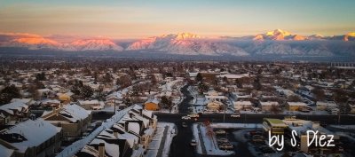 Sunset at the Rockies. Salt Lake City, UT