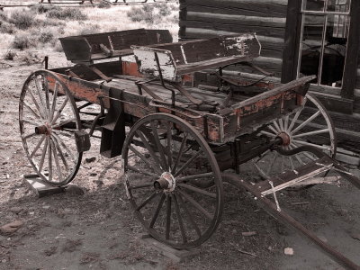 Old American 4 seats backboard wagon