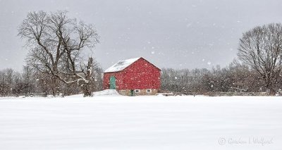 Red Barn Winterscape P1050684-6