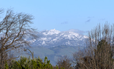 Snowy Mount Hamilton