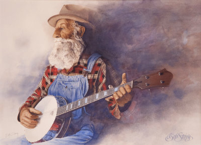 Banjo Benny - watercolor
