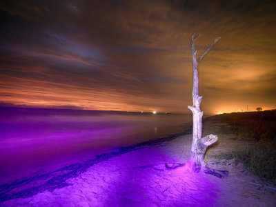 Flagler Beach Sunrise UV Lightpainting