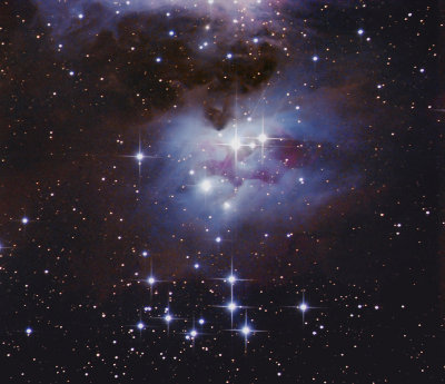 The Running Man Nebula (M 43, NGC 1973, 1975, 1977) 