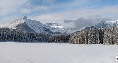 Snow - Herbert Lake Panorama