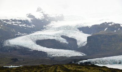 Hrtrjkull Glacier, Mulahyrna Mountain from Fjallsrln Iceberg Boat Tours, Iceland 1259 