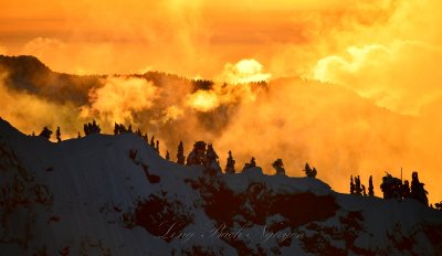 Sunset on Lennox Mountain, Washington 555 