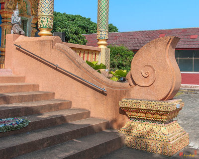 Wat Tha Ton Ngui Phra Ubosot Stylized Naga Guardian (DTHLU0545)