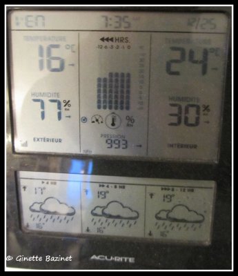 Un 16 C pour un matin de Nol, c'est assez inusit...