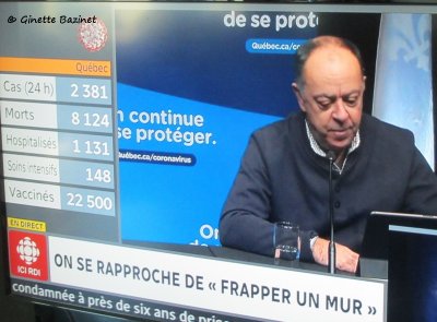 Ce n'est pas le temps de sortir à l'extérieur du Québec.