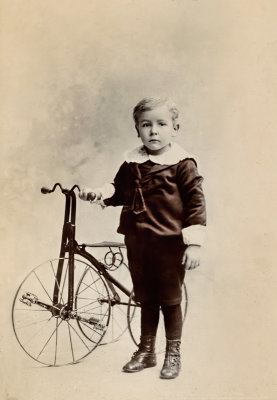 A boy and his Tricycle