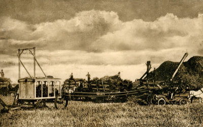 Threshing by Electric Power 