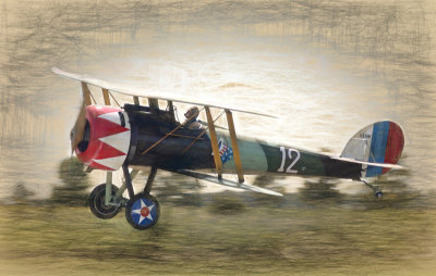 Nieuport 28 Sketch 2