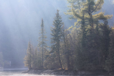 Sun Breaking Through the Mist