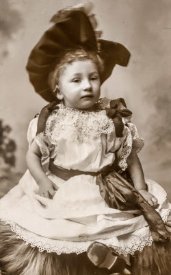 Young Girl with a Big Hat 