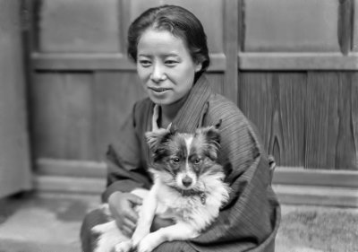 A Lady and her Dog 