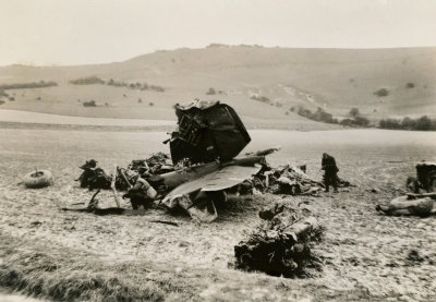 Wreckage of a Heinkel He 111