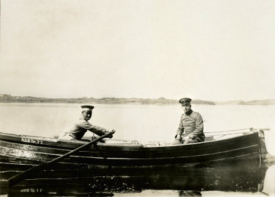 Two Soldier in a Boat 